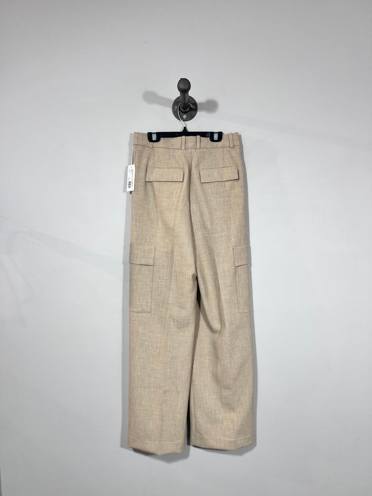 Babaton Beige Cargo Trousers