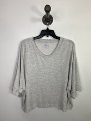 Athleta Grey Cropped Tee