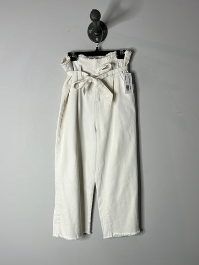 Ghanda White Wideleg Pants