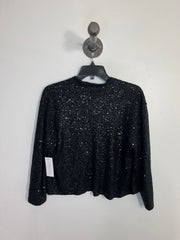 EileenFisher Blk Sparkle Cardi