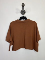 Offline Brown Cropped Tee