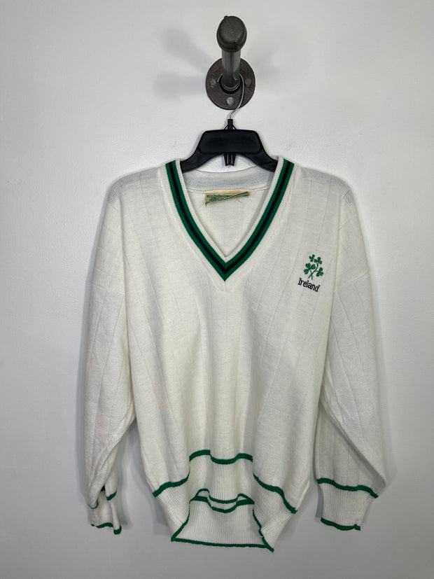 Trad Crft Grn/Wht Sweater