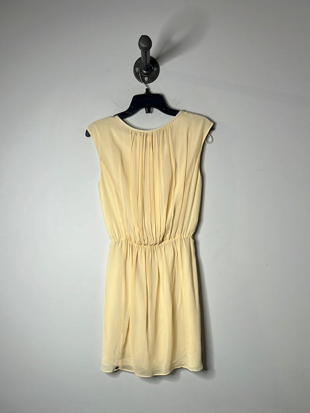 Monk & Lou Cream Silk Dress