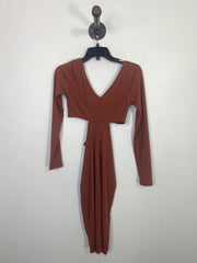 Lush Rust Lsv Cut-Out Dress