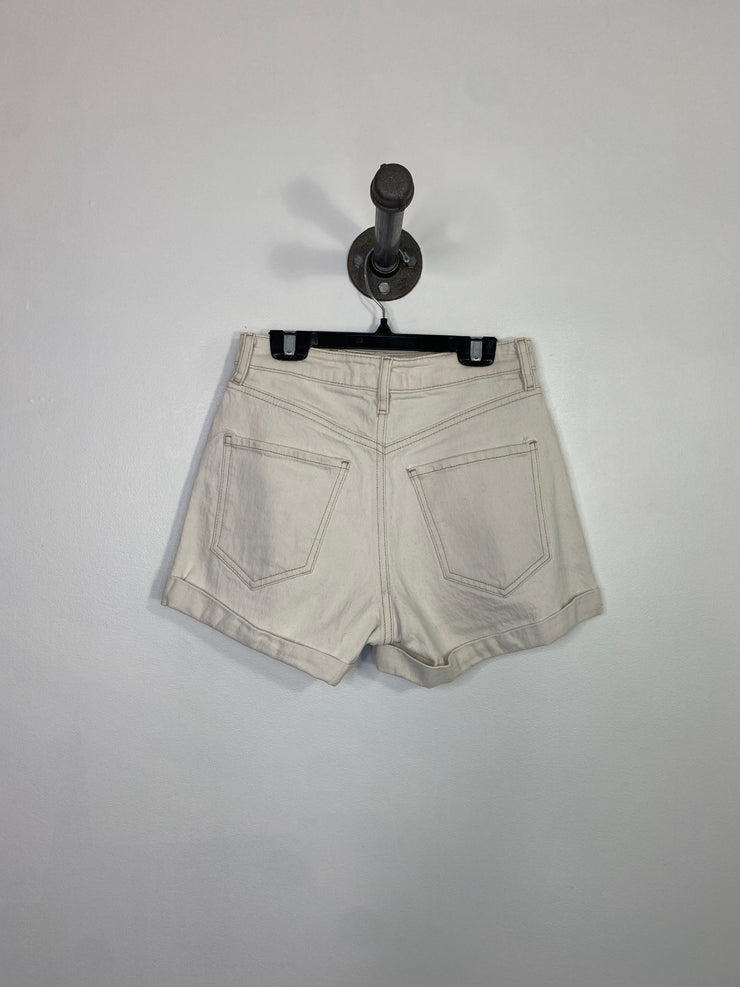 Dynamite Cream Jean Shorts