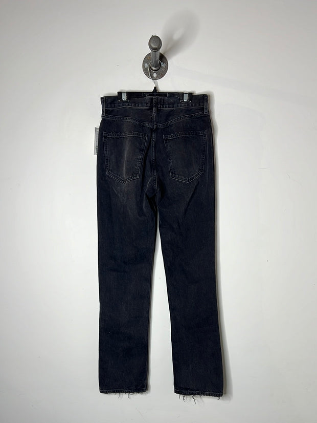 Agolde Black Straight Jeans