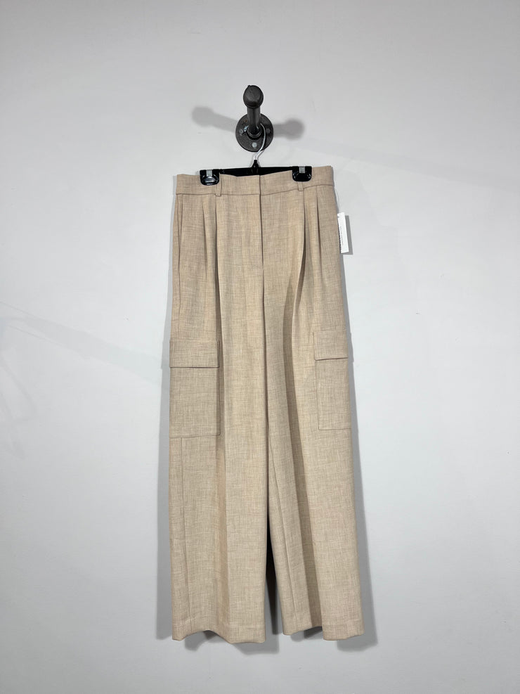 Babaton Beige Cargo Trousers