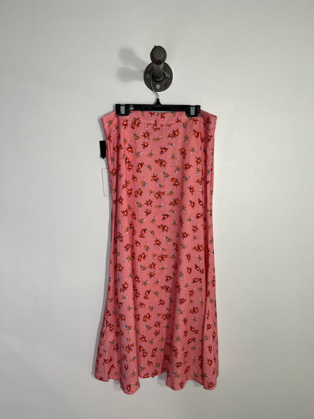 Zara Pink Floral Maxi Skirt