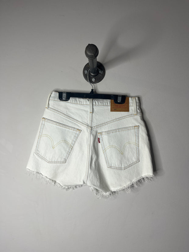 Levi's White Denim Shorts