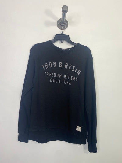Iron & Resin Black Crewneck