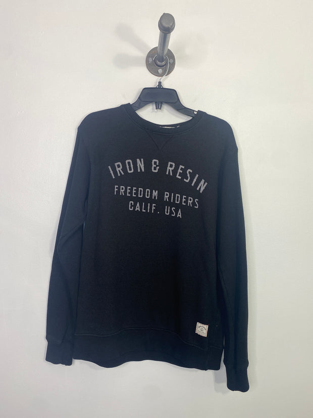 Iron & Resin Black Crewneck