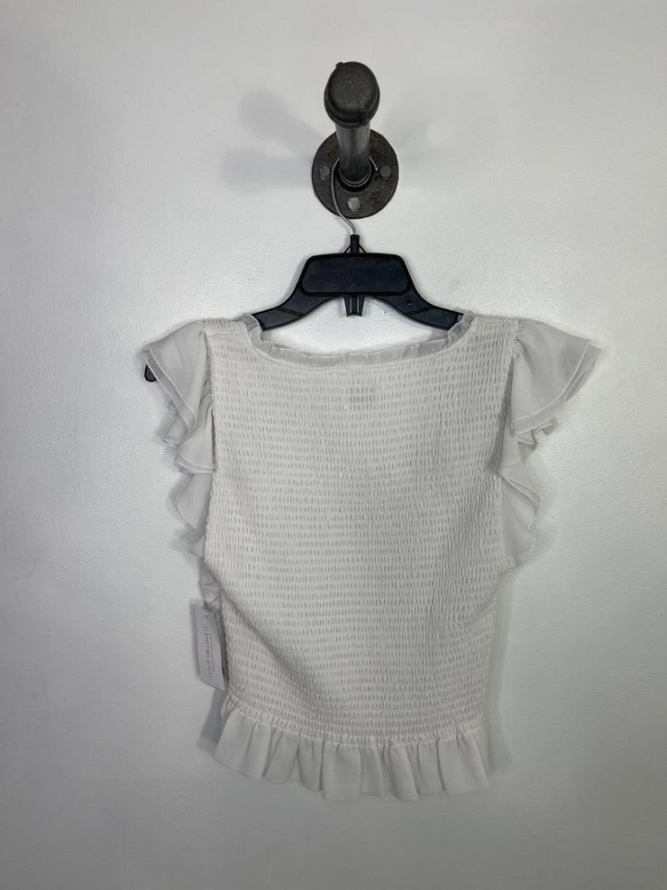 Wilfred White Frill Crop Tee
