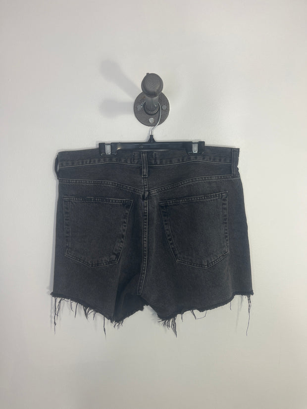 Short en jean noir Agolde