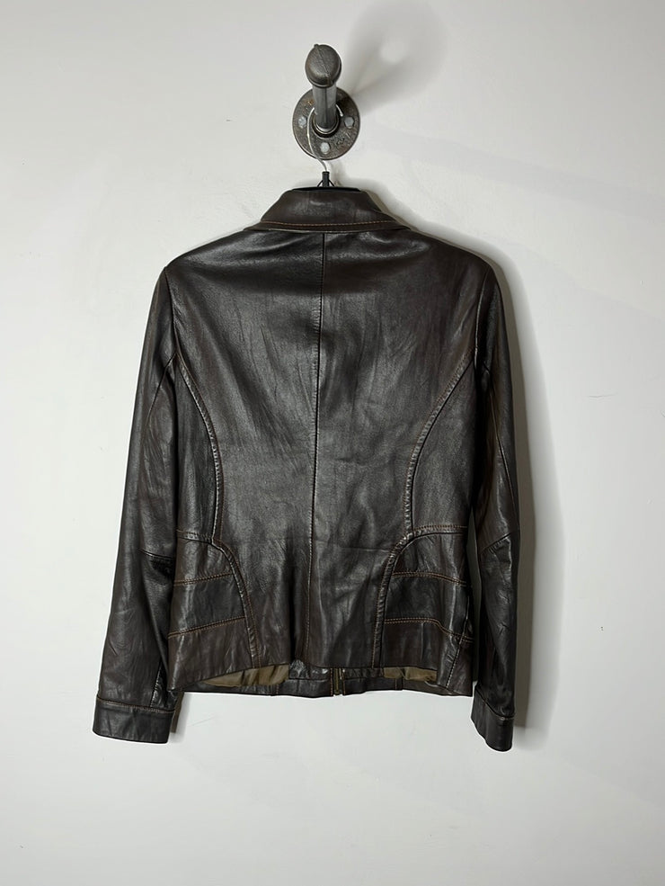 Danier Brown Leather Jacket