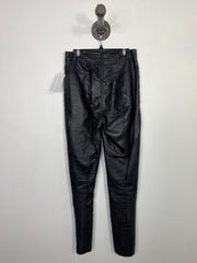Wilfred Black Pleather Pants