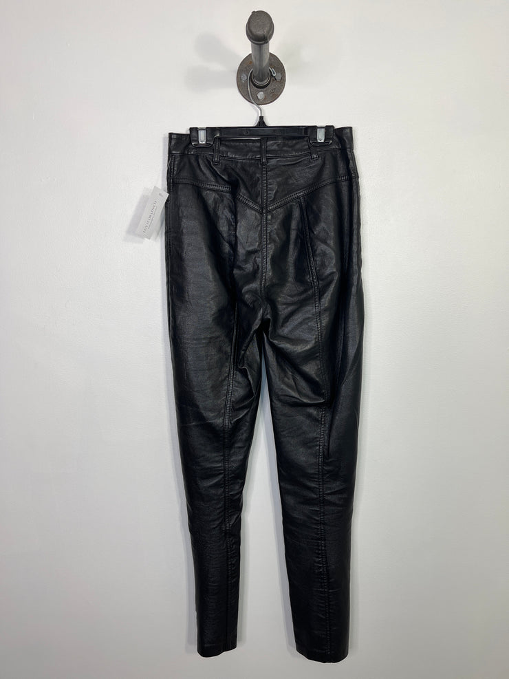 Wilfred Black Pleather Pants
