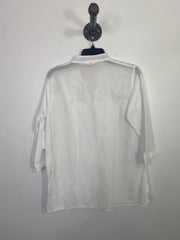 Textil N. Wht Embroidered Top