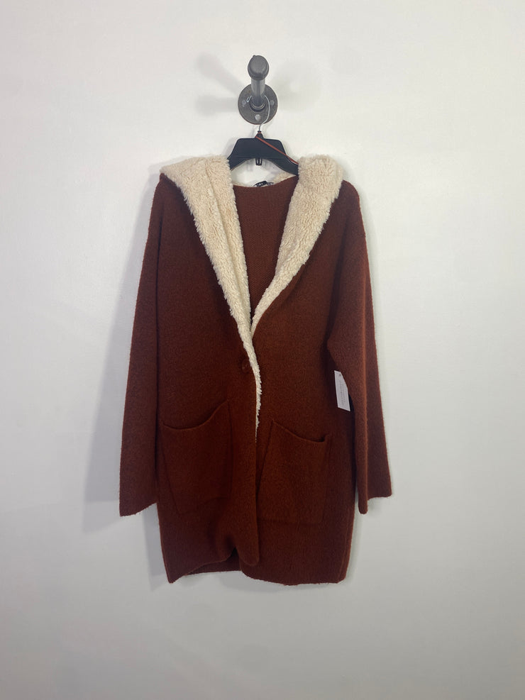 Dex Rust Hooded Cardigan
