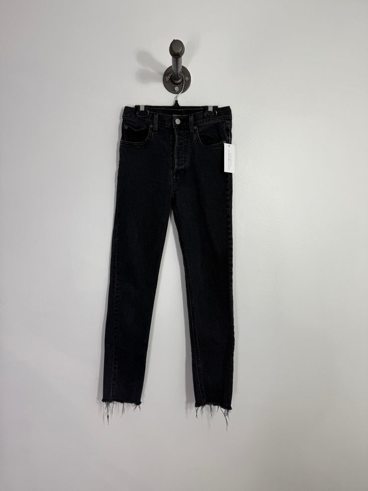 Denim F. Blk High Rise Jeans