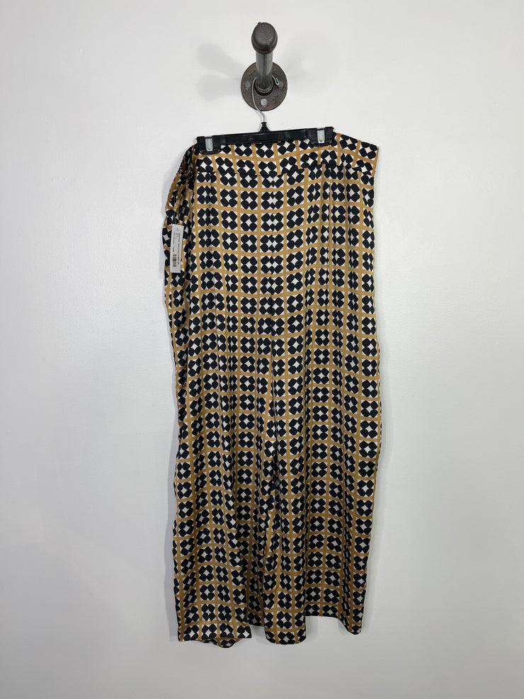 Zara Sheer Pattern Wide Pants