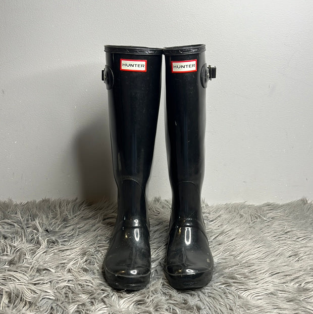 Hunter Black High Boots