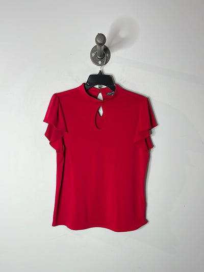 Adrianna Papell Red Blouse