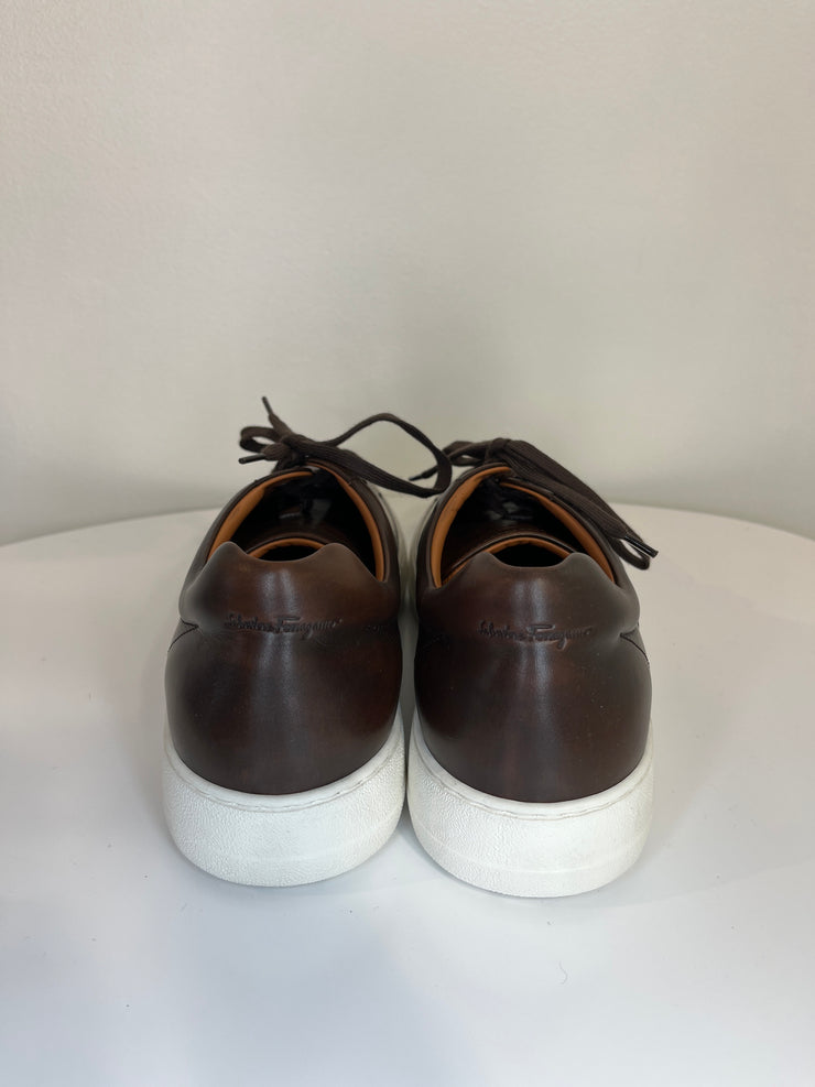 Salvatore F. Brown Sneakers