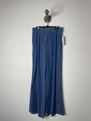 Halston Blue Wide-Leg Trouser