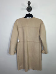 Zara Beige Suede Button Coat