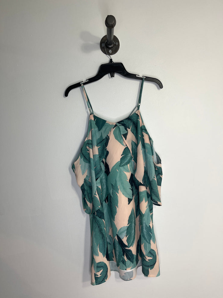 L'atiste Grn/Beig Leaf Dress