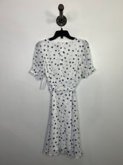 DKNY Wht/Blu Polka Dot Dress