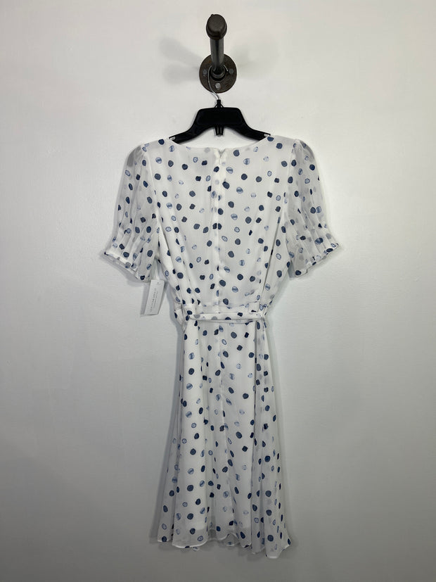 DKNY Wht/Blu Polka Dot Dress