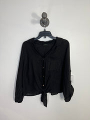 Cherishh Blk Button Blouse