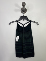 Adidas Grn/Blk Stripe Tank
