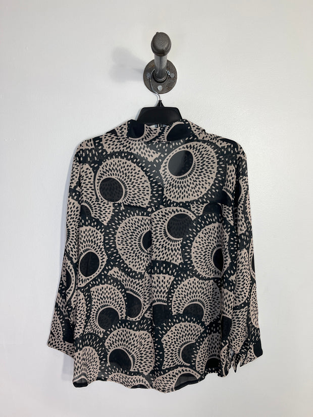 Pistache Blk/Beige Pattern Top
