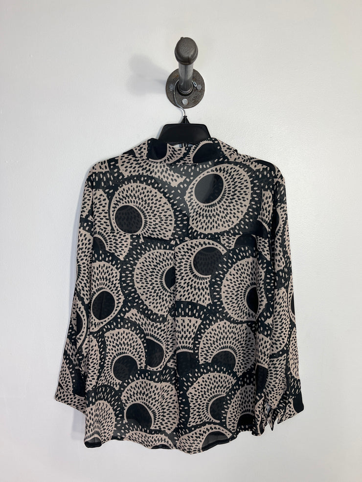 Pistache Blk/Beige Pattern Top