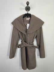 Merona Brown Tie Trench Coat
