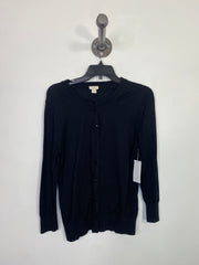 J. Crew Black Knit Button Up