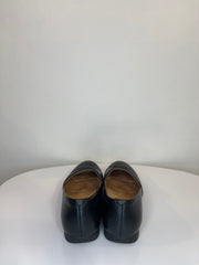 Dansko Black Leather Slip-Ons