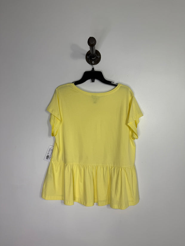 Aware Yellow Short Sleeve Top