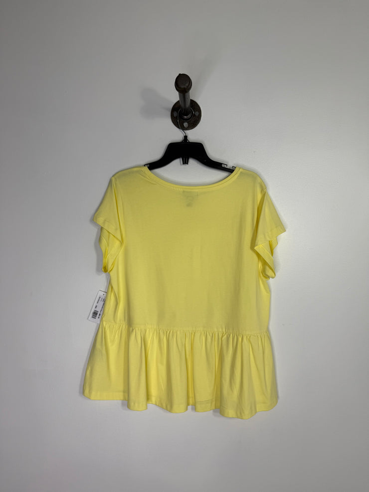 Aware Yellow Short Sleeve Top