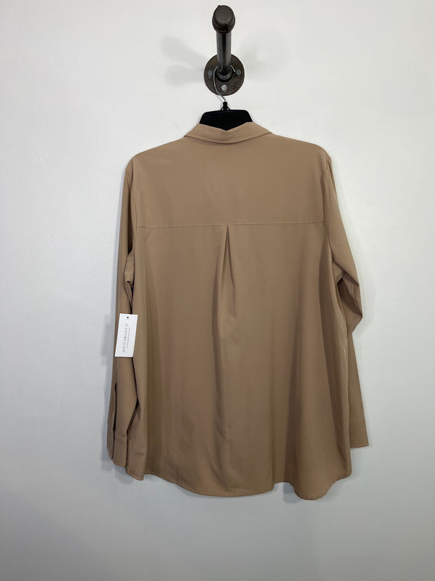 Modern Ambition Tan ButtonUp