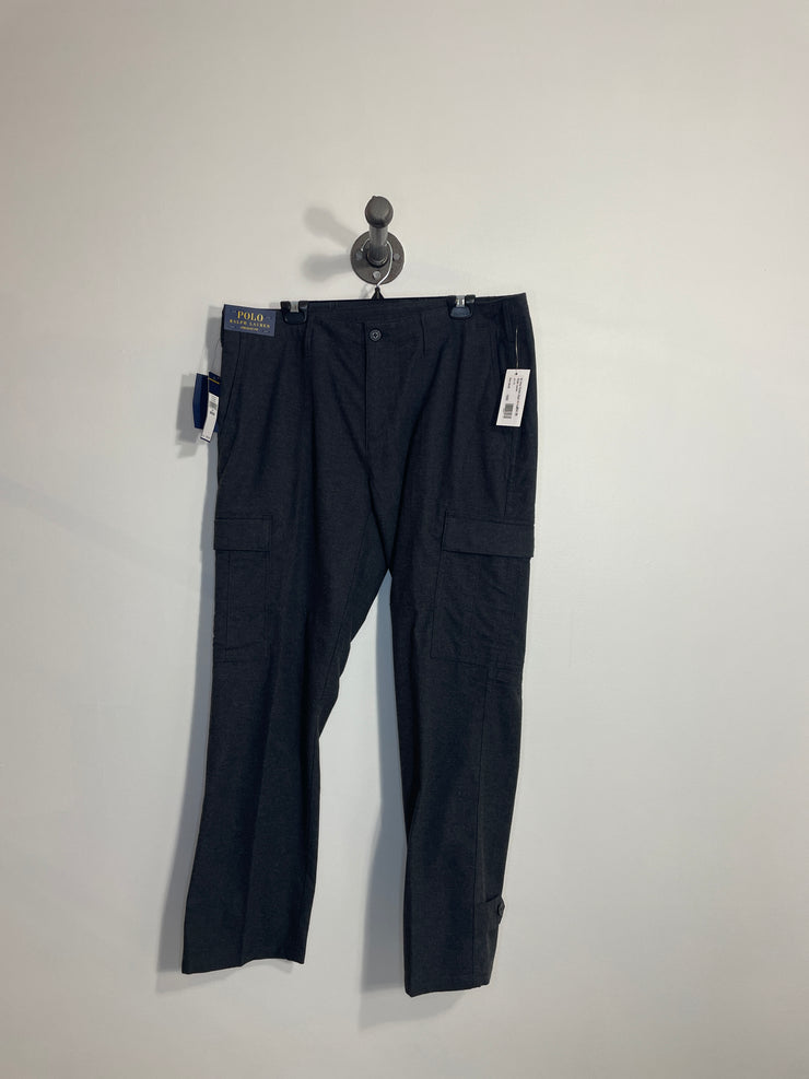 Pantalon coupe droite à poches grises RL