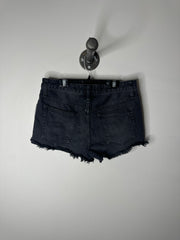 Free People Blk Denim Shorts