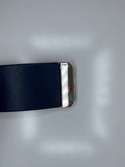 Ralph L. Navy Leather Belt