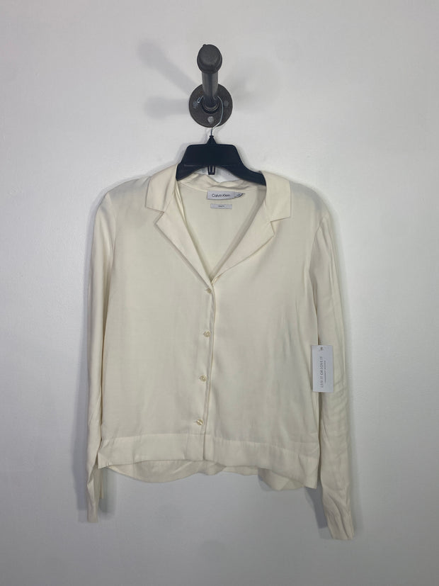 Calvin Klein Cream Button-Up