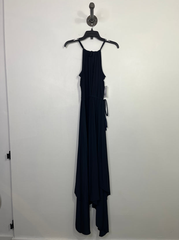 Calypso Blk Halter Maxi Dress
