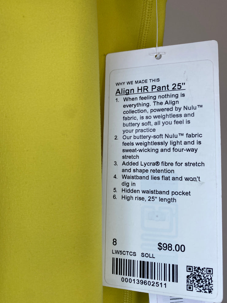 Lululemon Yellow HR Leggings