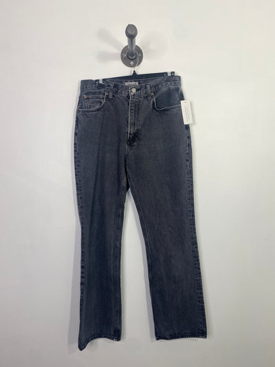 Agolde Black Straight Jeans