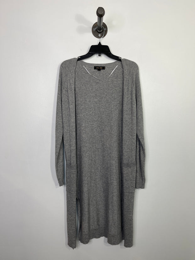 Love Tree Grey Long Cardigan